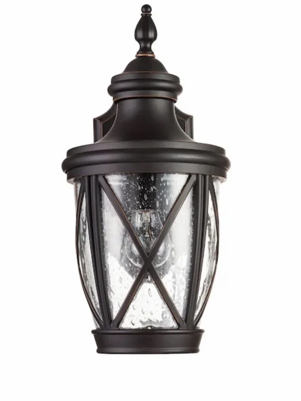 New Allen + Roth castine oil rubbed bronze Outdoor Wall Lantern